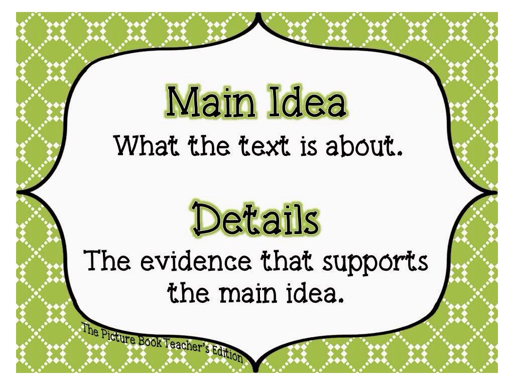 Main idea and supporting details | english, Writing, Reading | ShowMe