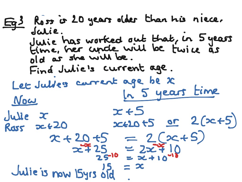 linear equation systems word problems