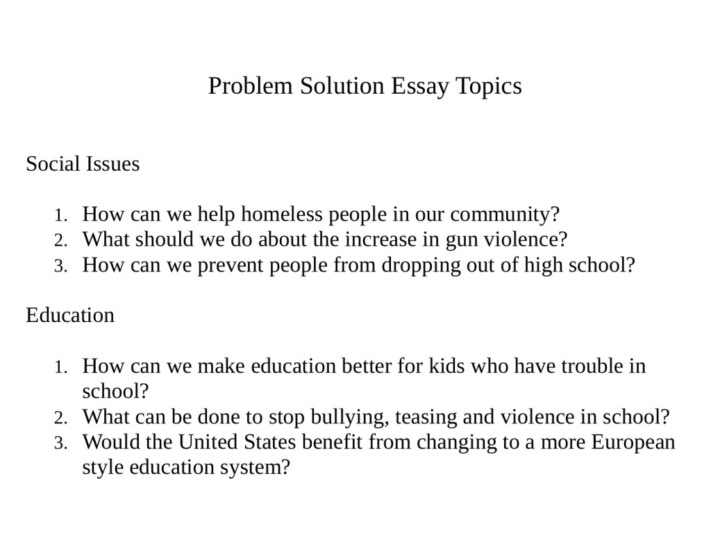 problem and solution essay topics problem solution essay topics for example of problem solution essays