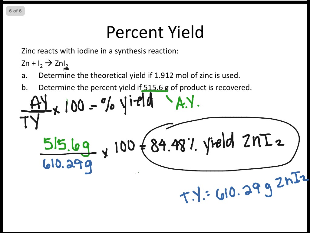 question-video-reasons-why-a-percentage-yield-is-over-100-percent-nagwa