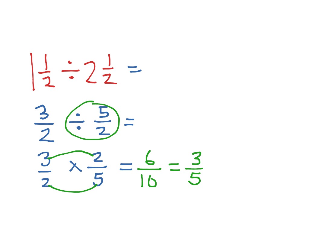 Showme - Multiply Fractions By Cross Canceling