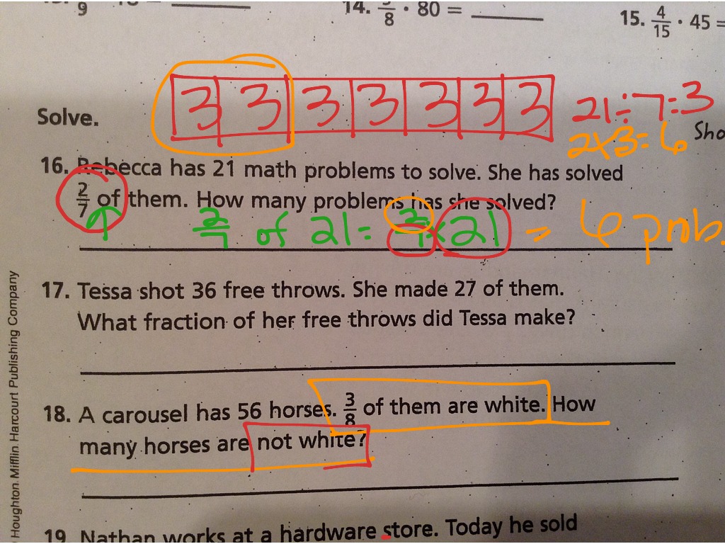 Homework Help For Lesson 3-2-Multiplying A Fraction By A Whole Number | Math | Showme