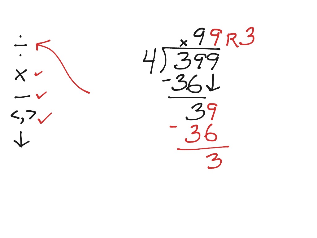 ShowMe - division using partitioning