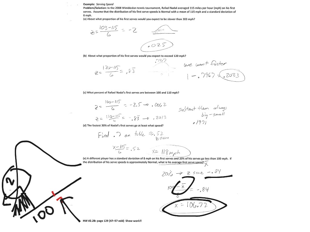 ap statistics 2.2 homework answers