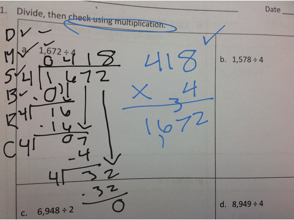 Multi-digit Long Division | Math, Elementary Math, math ...