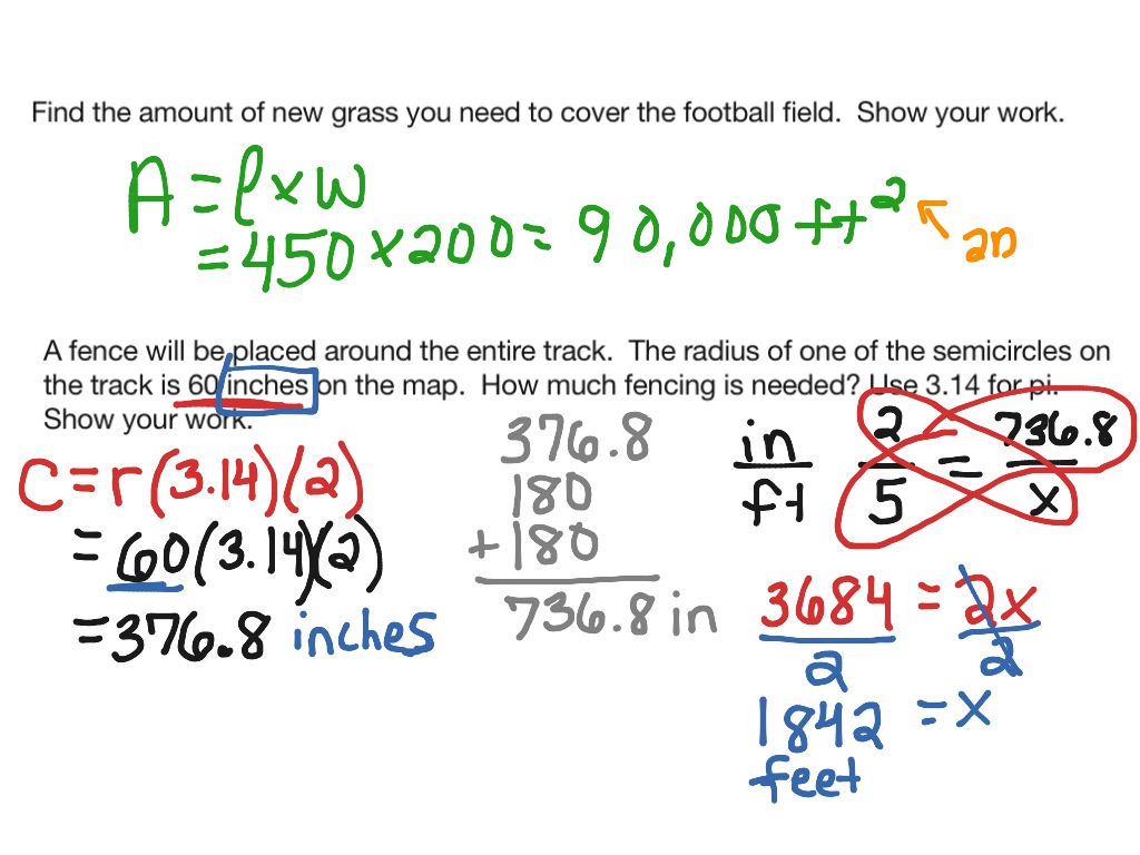 Building a Track Field # 1-3 | Math, SBAC Performance Task, 7th Grade ...