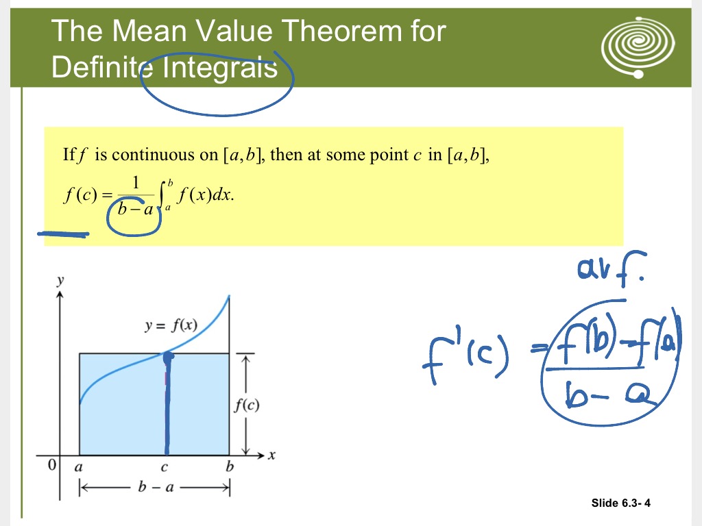 Definite Integrals Rules And Mean Value Theorem Math Showme 0402