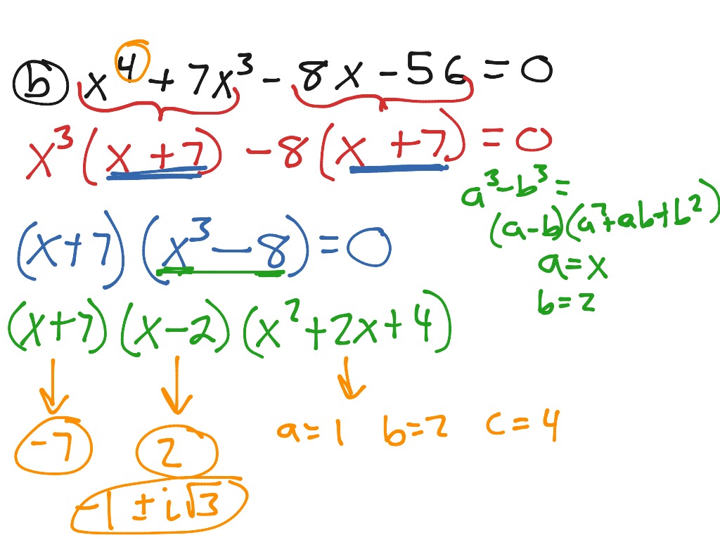 6.4B video 2 factor by grouping | Math, Algebra 2 | ShowMe