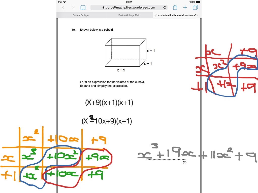 Expanding triple brackets Math ShowMe
