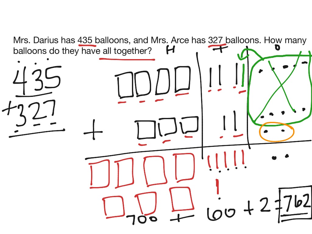 3 digit regrouping model | Math | ShowMe