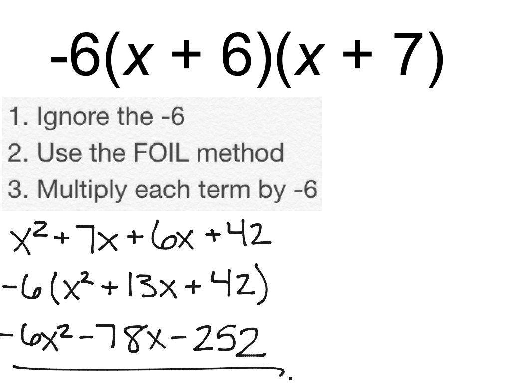 Reverse Factoring Of Trinomials Math Algebra Polynomials Factoring