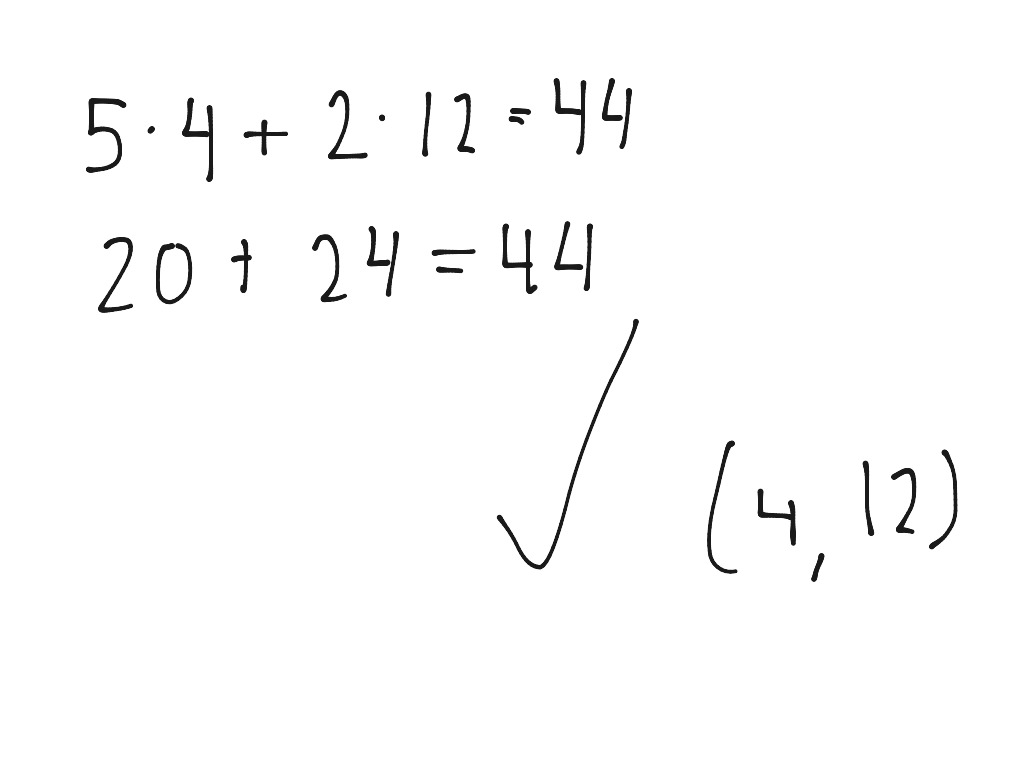 ShowMe - how to solve systems of equations