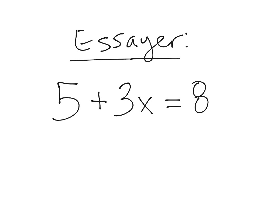 Solving with models | Math, Algebra | ShowMe