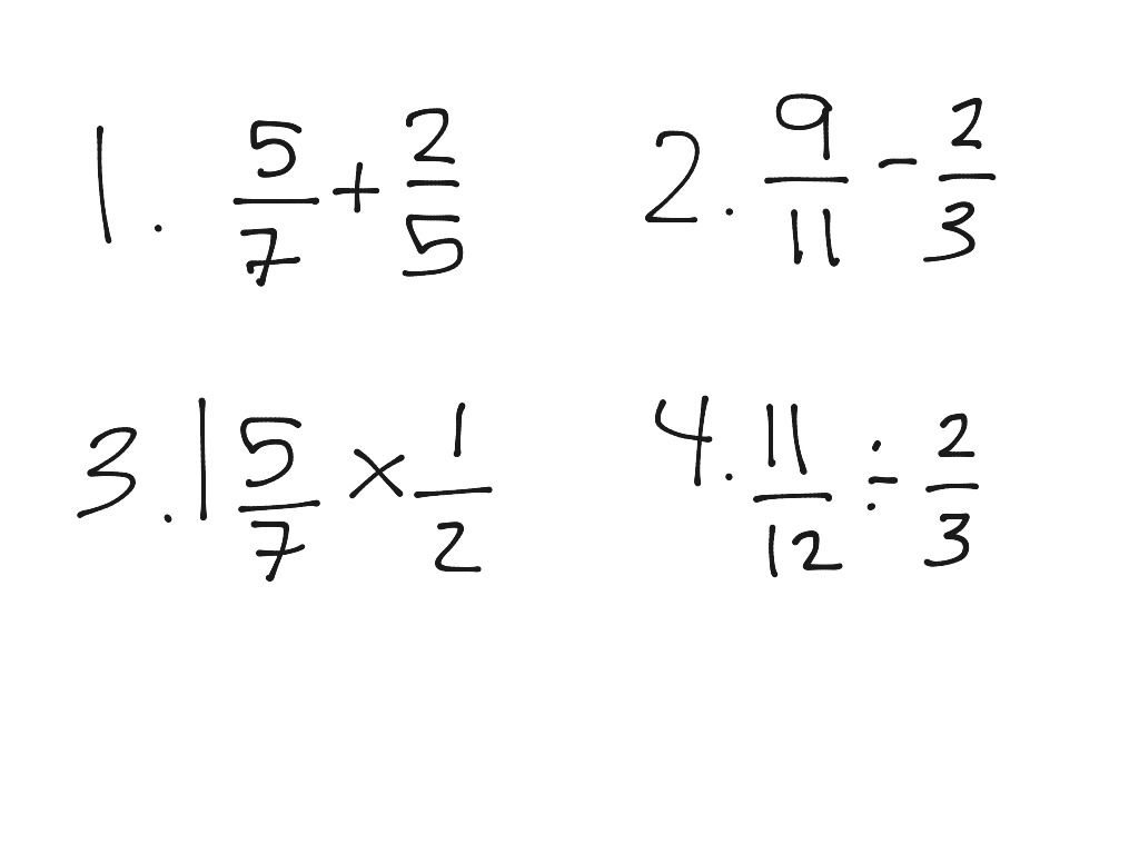 Fractions review | Math | ShowMe