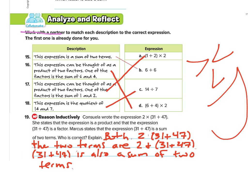 Inquiry Lab: Structure of an Expression | Math | ShowMe