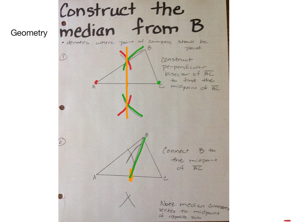 median geometry formula