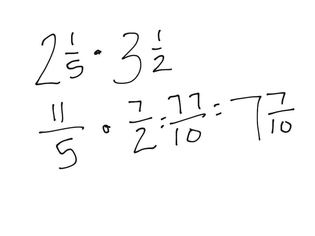 Multiply fractions | Math | ShowMe