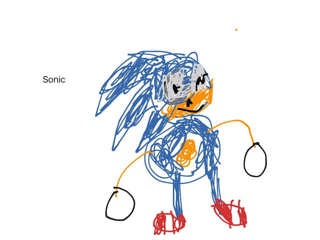 bad sonic the hedgehog drawing
