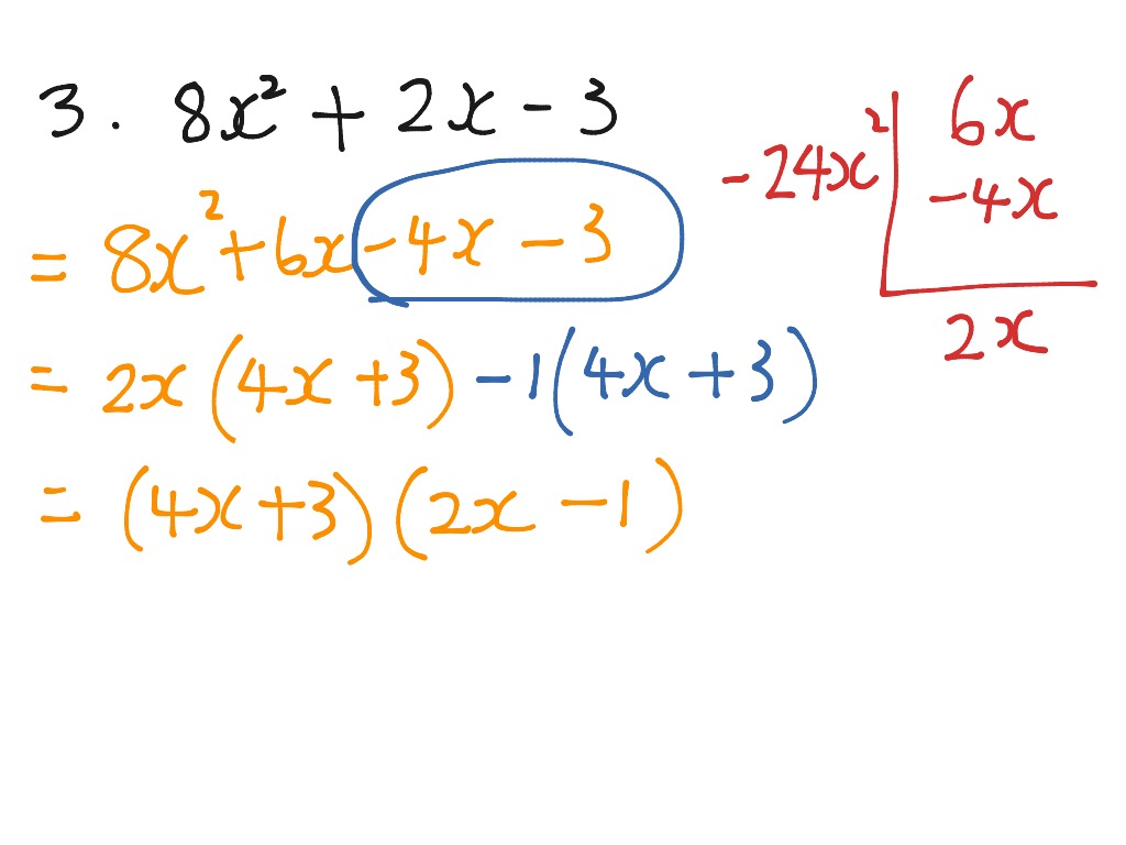 Factorising quadratic trinomials | Math | ShowMe