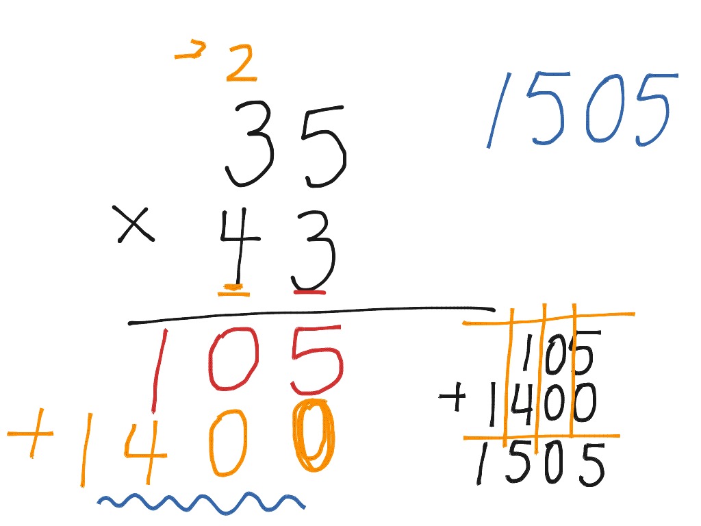 Vertical Multiplication Math ShowMe