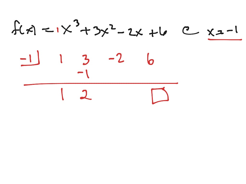 Remainder theorem worksheet, #2 | Math | ShowMe