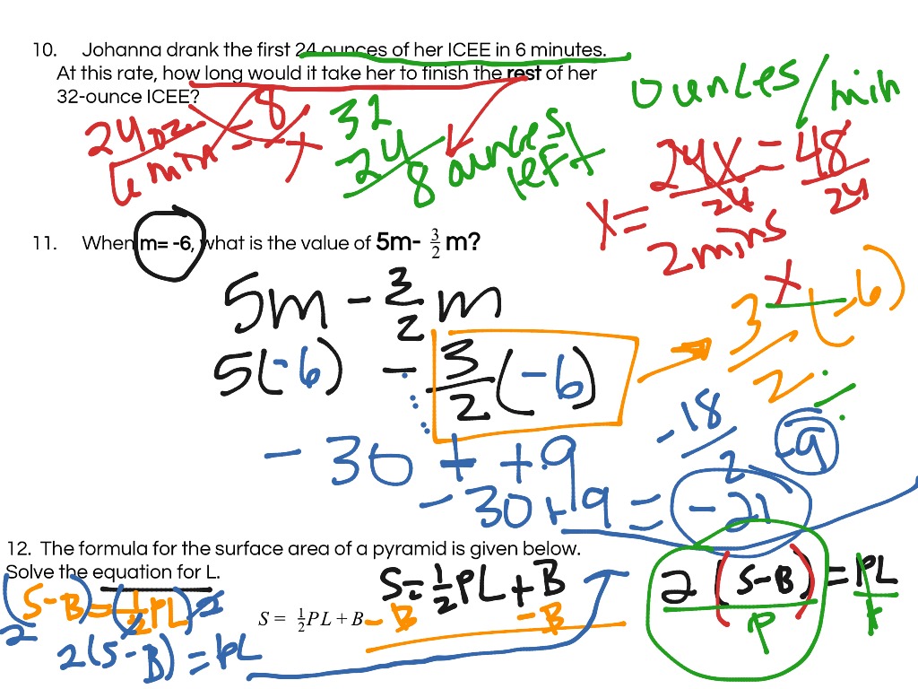 Unit 1 10 11 And 12 Math Algebra Solving Equations Showme