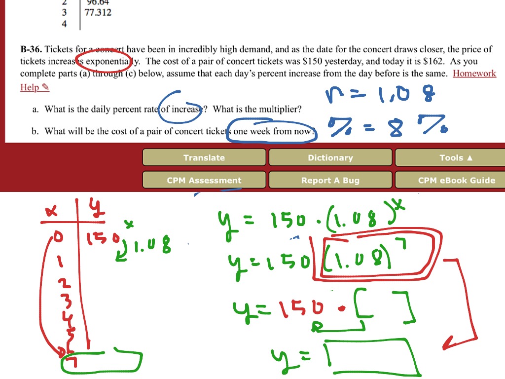 B-36 Part A & B | Math, Algebra 2 | ShowMe