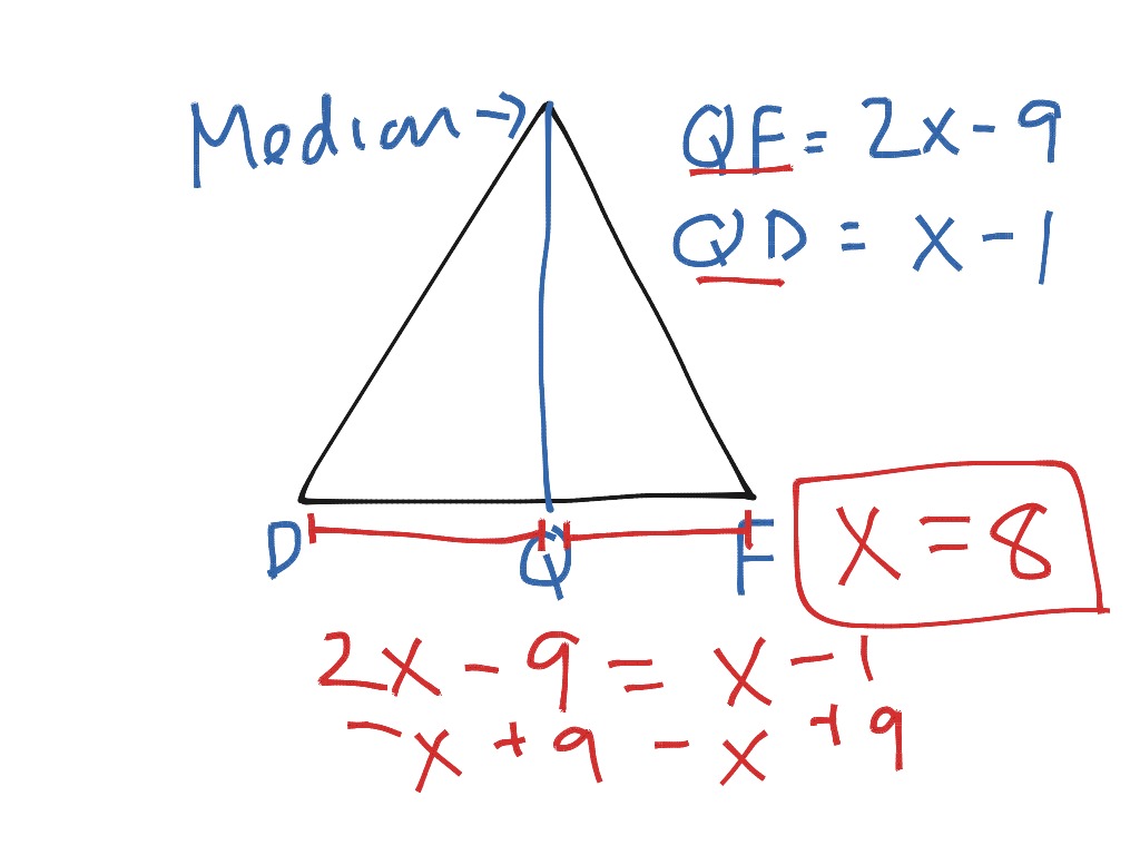 equation of a median geometry