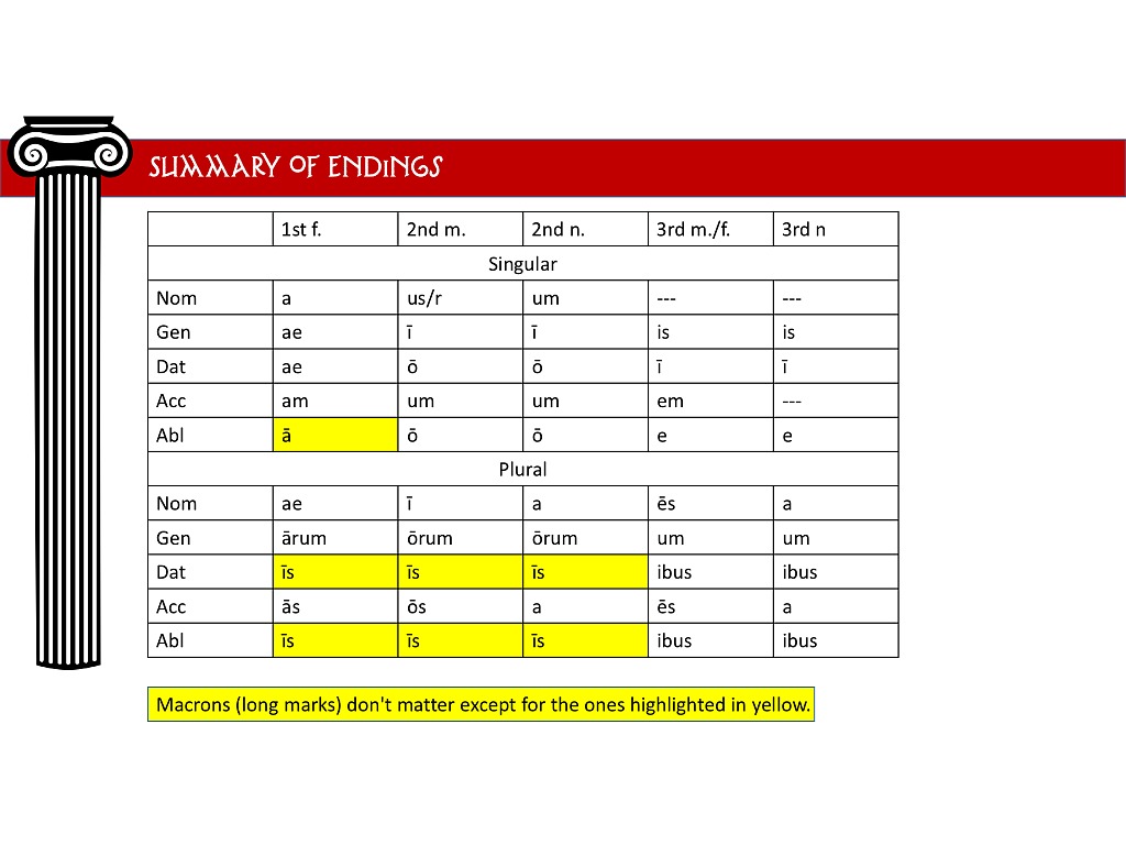 Neuter nouns, 2nd & 3rd declension Language, latin ShowMe