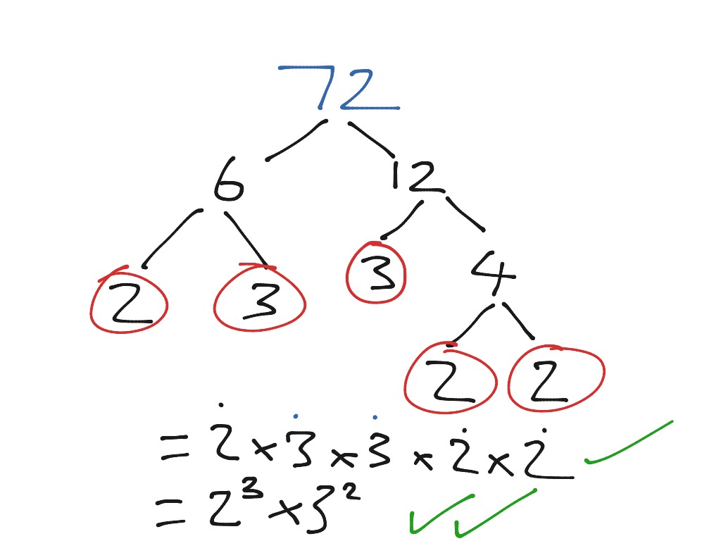 ShowMe - Prime factor of 68 using decomposition