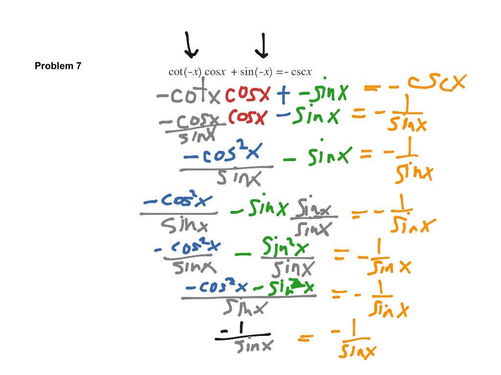 Proving Trig IDs Prob 7 | Math, Trigonometry, Trigonometric Identities