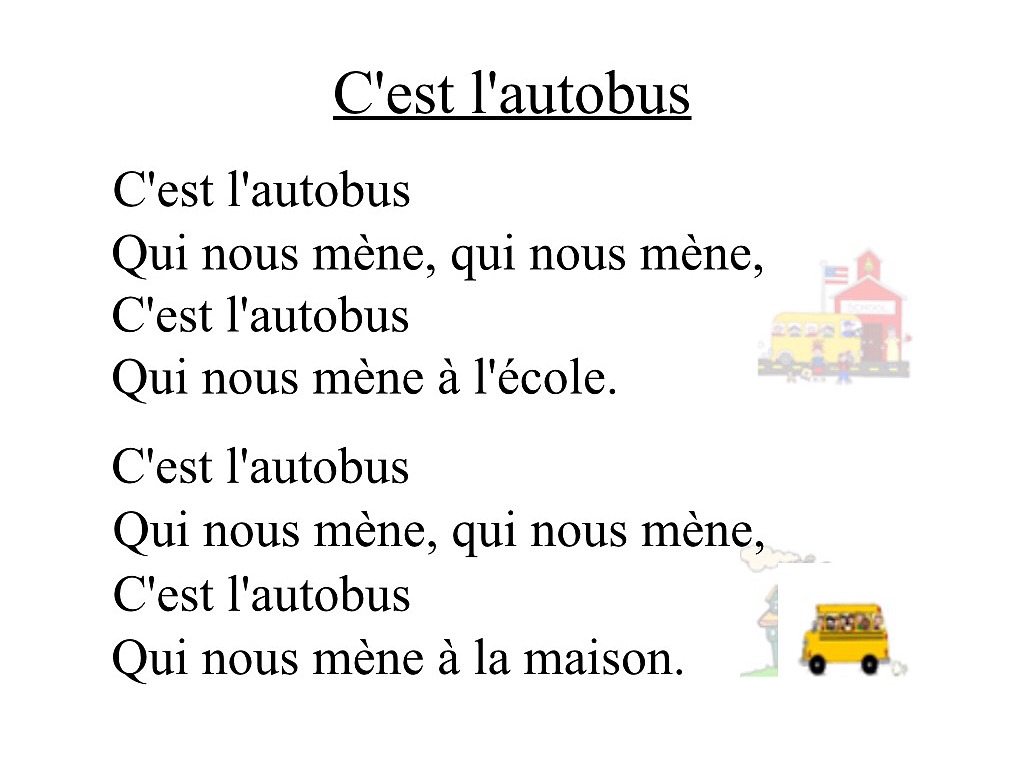 C'est l'autobus | Language, French | ShowMe