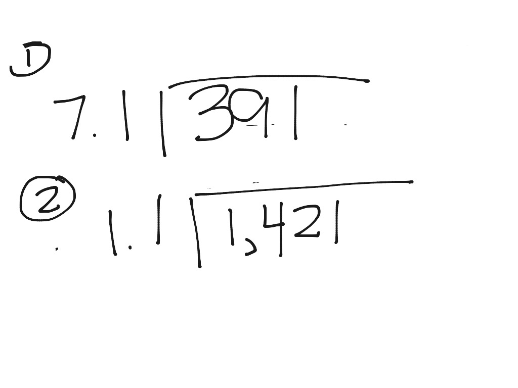 Dividing While Numbers by Decimals | Math, Elementary Math | ShowMe