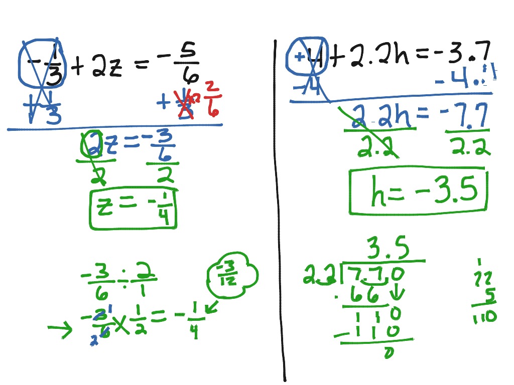 Solving Two Step Equations  Math, Algebra, solving-equations  ShowMe For Solve Two Step Equations Worksheet