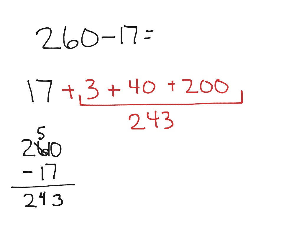 Adding on to subtract copy | Math, Elementary Math | ShowMe