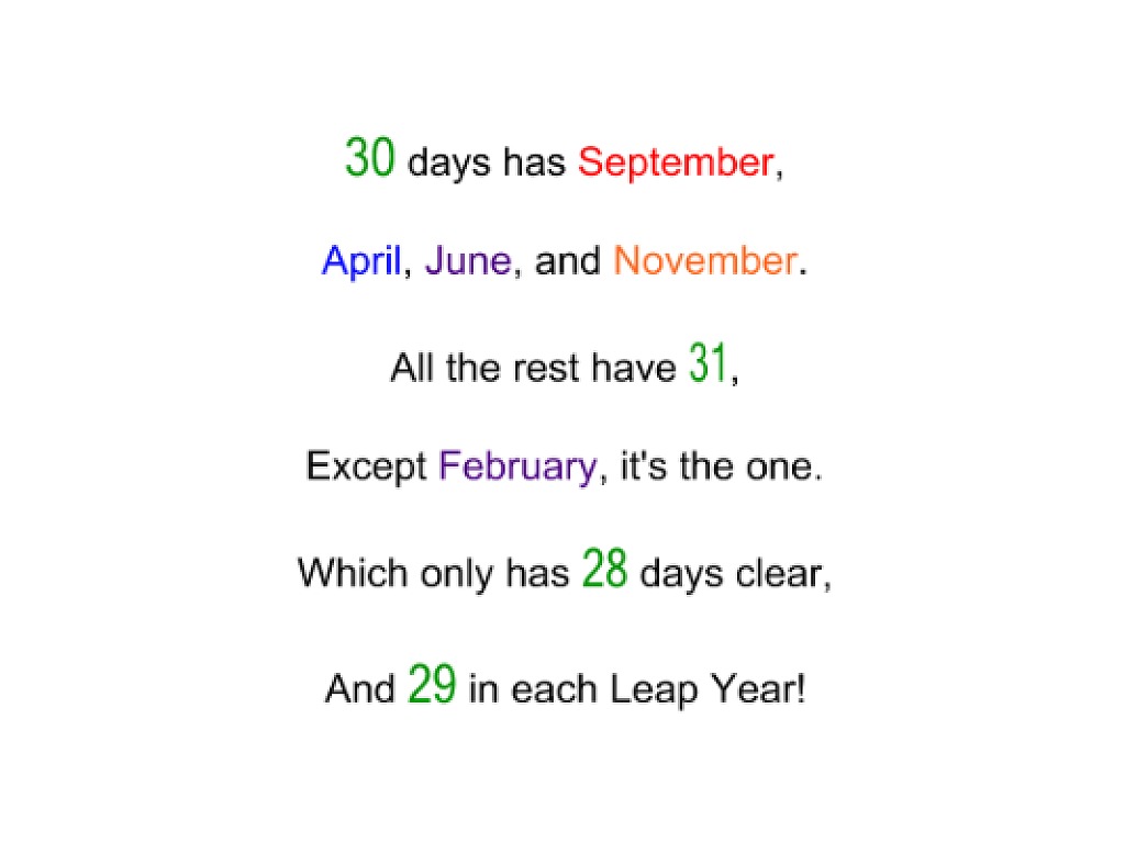 Year has days. Стихотворение Thirty Days has September. Thirty Days have September стих. 30 Days has September April June and November. Thirty Days has September April June and November стишок.