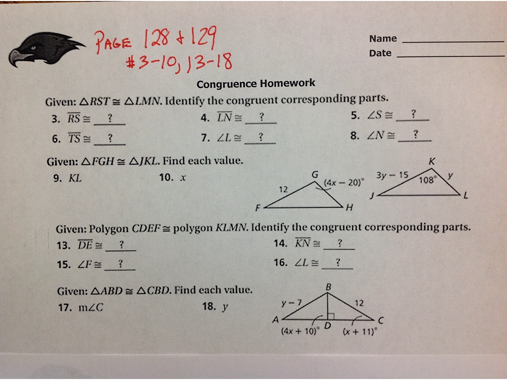 Geometry 4 3 Worksheet Answers