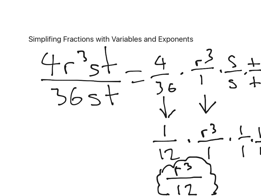 Simplifying Exponents With Fractions