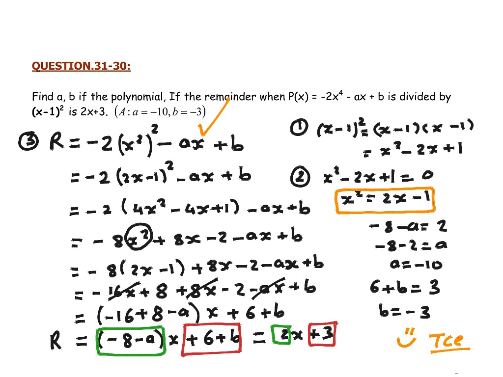 Y13 Hl B31 Page 13 Q31-30 | Math, Algebra 2 | ShowMe