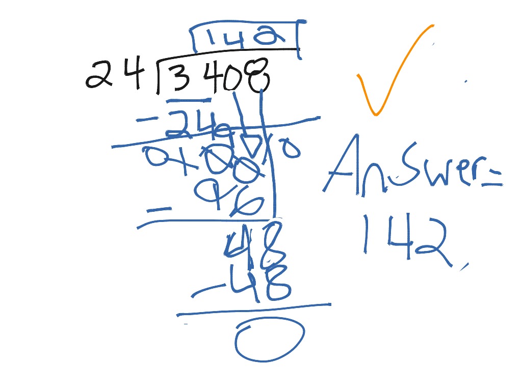 Multidigit Division Algorithm with LKai | Math | ShowMe