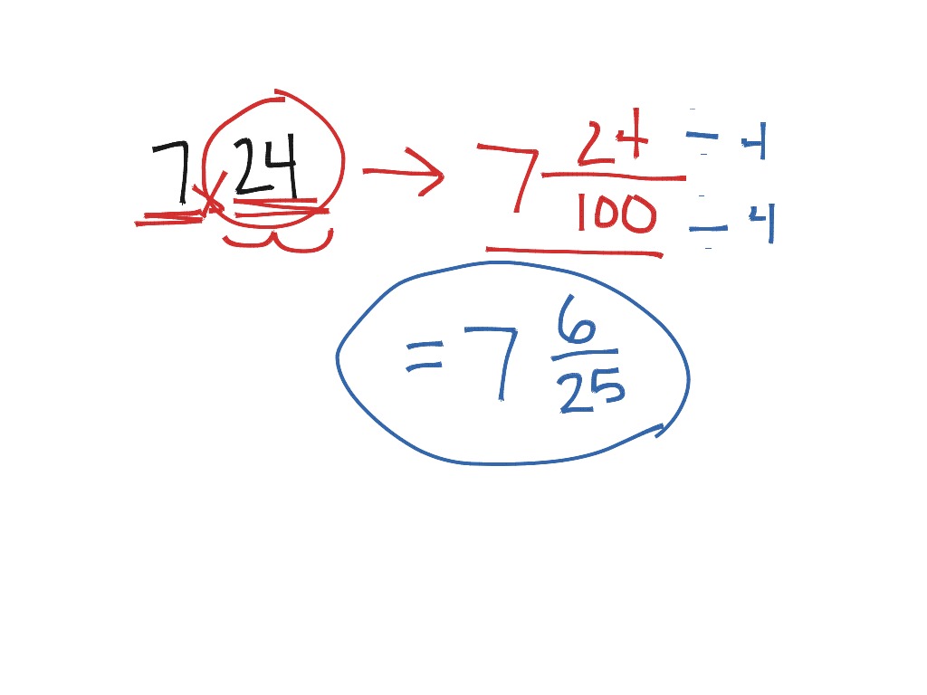 ixl 5 percentage decimal fraction converter