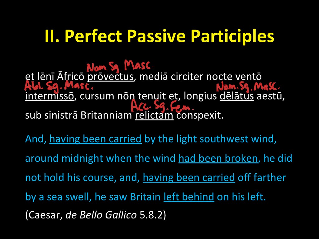 What Is A Perfect Passive Participle In Latin