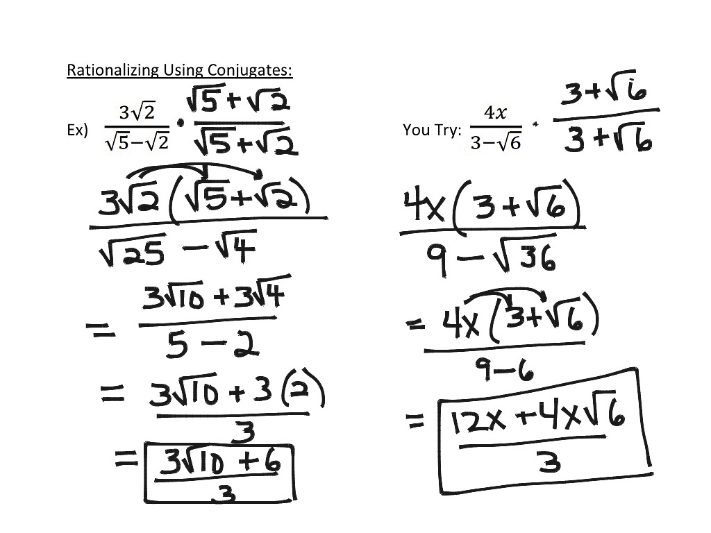 6.3, Binomial Radical Expressions | Expressions, Math, High School Math