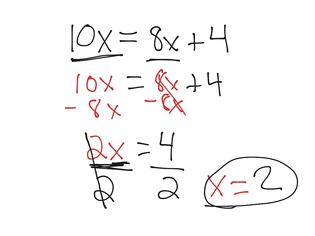 Two step equation example | Math, Algebra, solving-equations, Middle ...