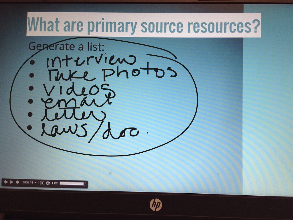 Primary sources | english | ShowMe