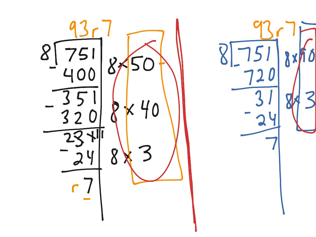 ShowMe - Grade 5 Partial quotients lesson 2.4