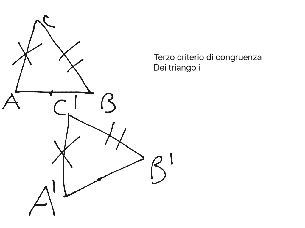 Criteri Di Congruenza Dei Triangoli Math Geometry Triangles Showme 0808