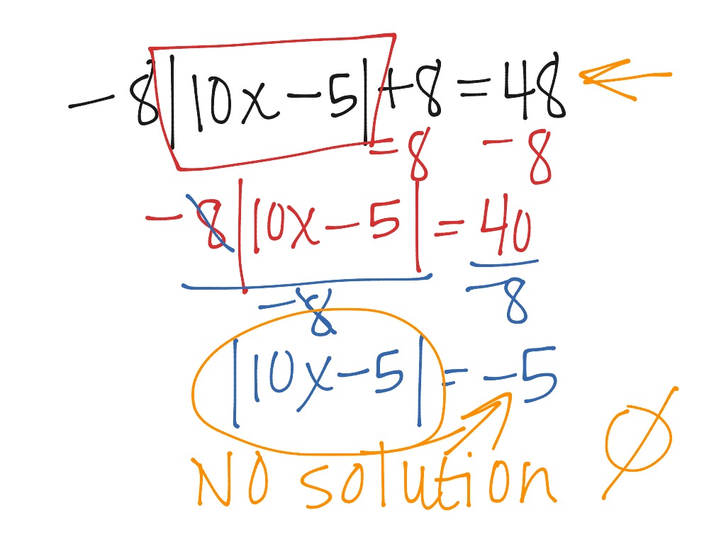 Solving Absolute Value Equations | Math | ShowMe