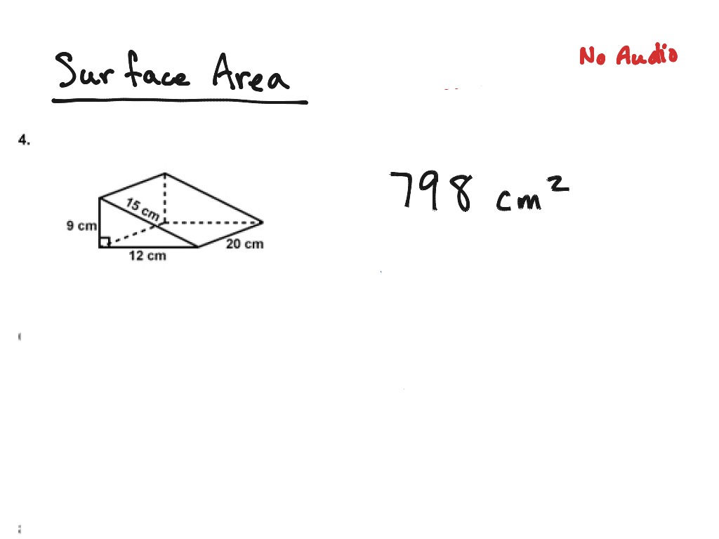 find triangular prism surface area