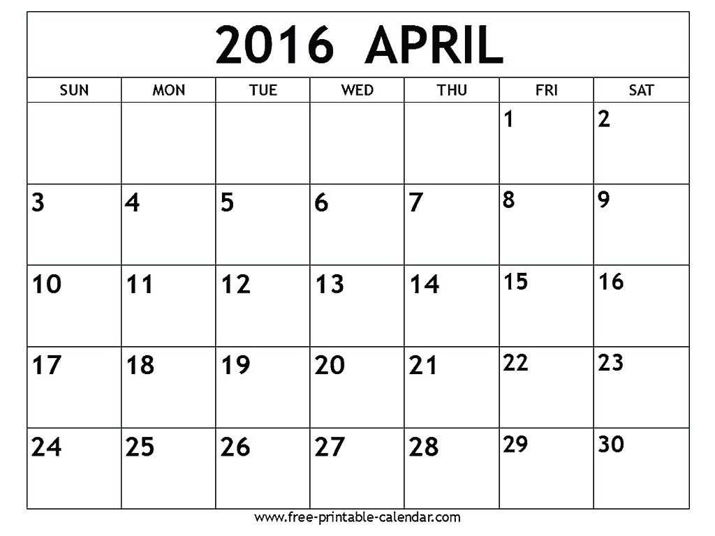 ShowMe april calendar